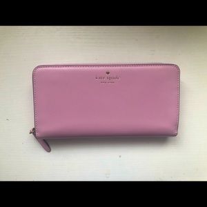 Kate spade pink gold wallet
